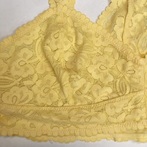 FREE PEOPLE yellow bralette size L - Picture 2 of 8